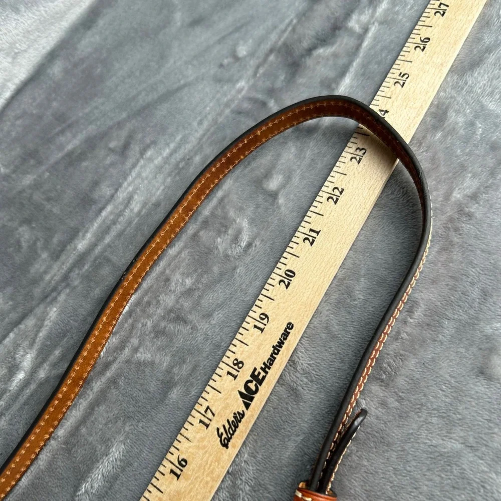 Dooney & Bourke Pebble Grain Leather North South Crossbody‎ Bag Caramel Tan
